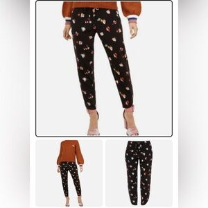 TED BAKER Colour by Numbers Flisie Floral Jogger Pants NWT Size 2 Side Pockets